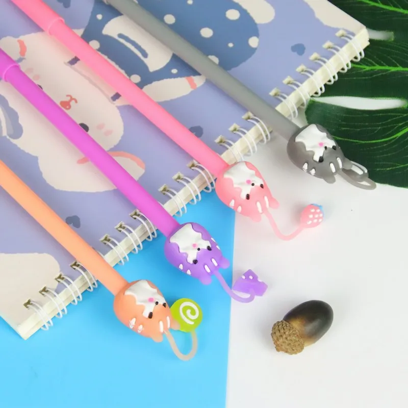 24 Pcs Creative Animal Neutral Pens Cute Student Stationery Writing Tools Office Supplies