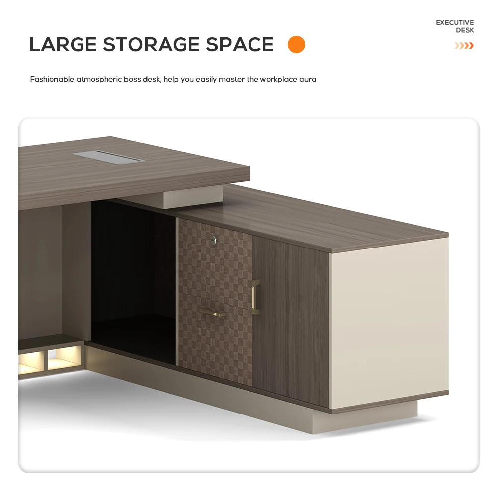 Mobili per ufficio Design moderno Scrivania bianca Legno