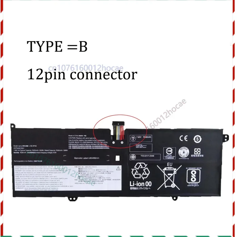 حقيقي الأصلي 60WH L18C4PH0 L18M4PH0 5B10T11586 5B10T11585 بطارية الكمبيوتر المحمول لليوجا C940-14IIL C940 SP/A C940 14