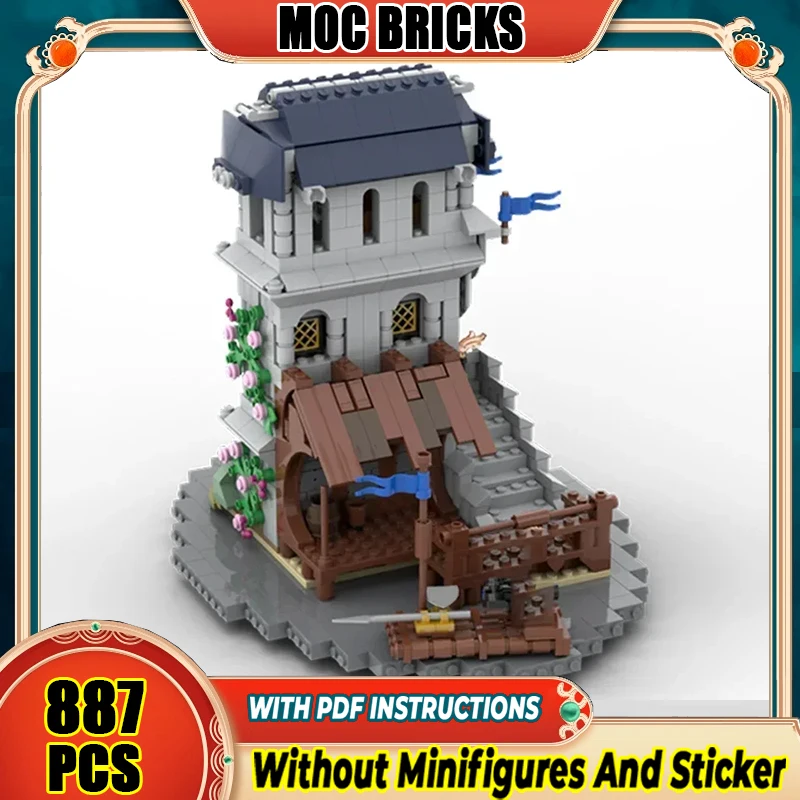 

Military Model Moc Building Bricks Black Falcon Lake Outpost Technology Modular Blocks Gifts Christmas Toys DIY Sets Assembly