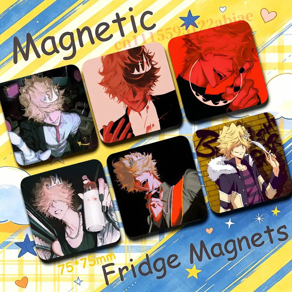 B-Belphegor K-Katekyo Hitman REBORN Magnet Refrigerator Fridge Sticker for Home Decor DIY Wall Decor