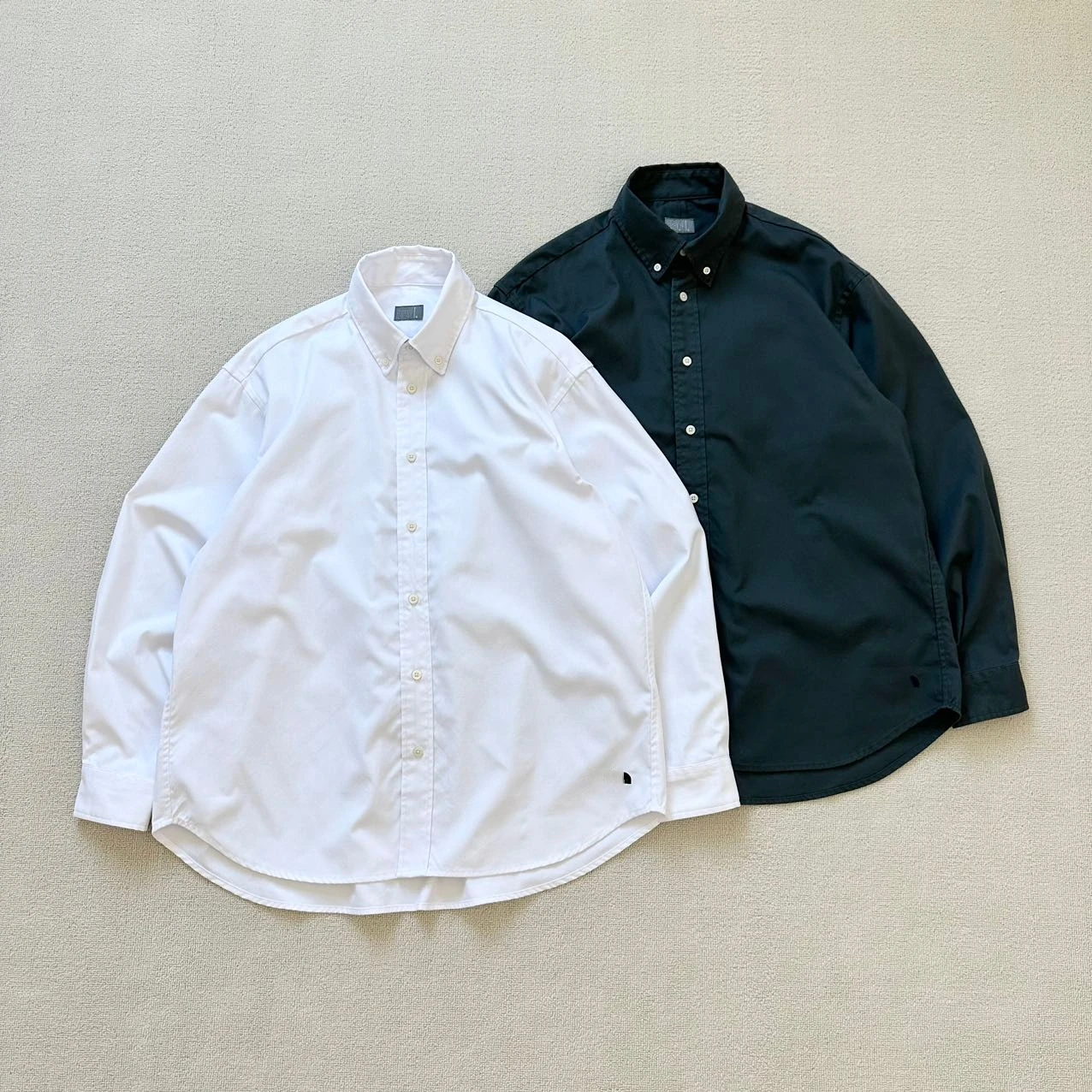 

Loose Fit Long Sve irt Mixed Fiber Color Casual irt LS f Dome irt for All Seasons 24SS Men's Faion