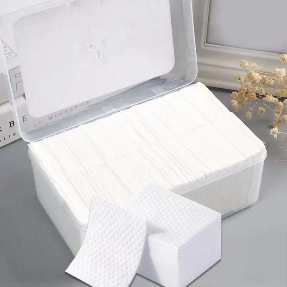 600 stuks wegwerp make-up pads gezichtsverzorging katoen gezichtsbladerdeeg pads hypoallergene remover papier make-up accessoires