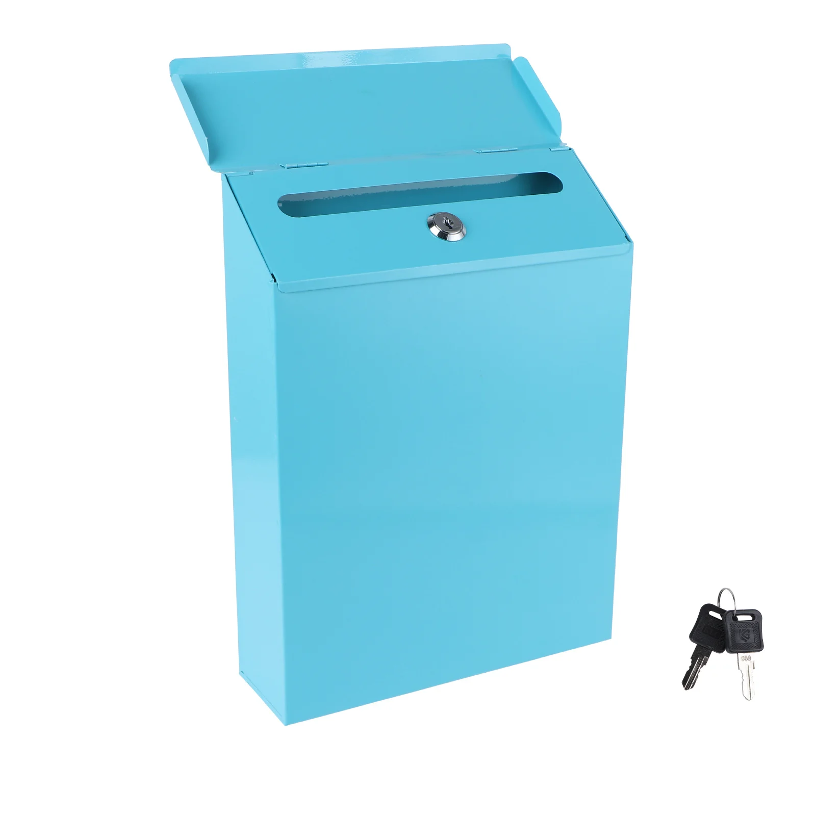 

1Pcs Sturdy Iron Mailbox Classic European Look Lightweight Waterproof Secure Letter Storage Box for Home Garden Suggestion Box