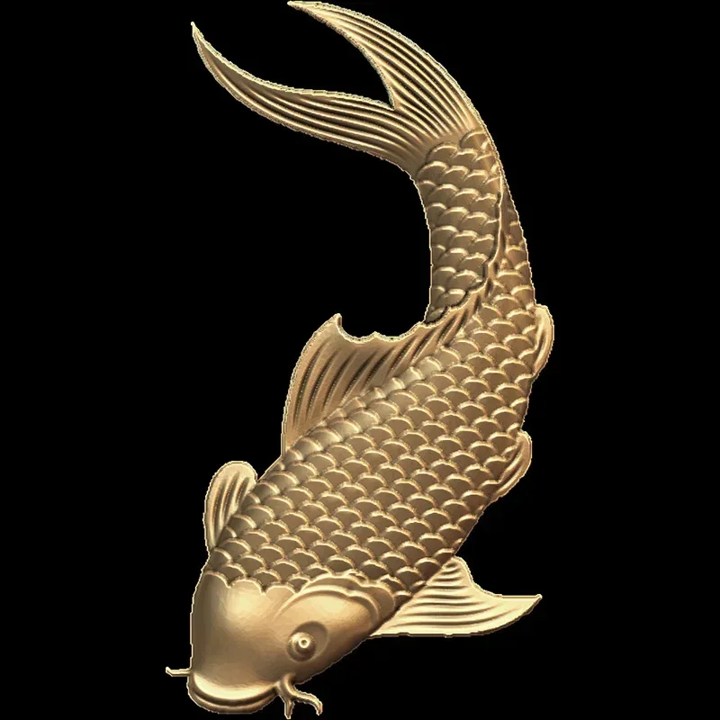 10pcs Fish 3D Model Relief for CNC Router 3D Printer Artcam Aspire Bas Relief in STL file format - fish relief 3d stl model