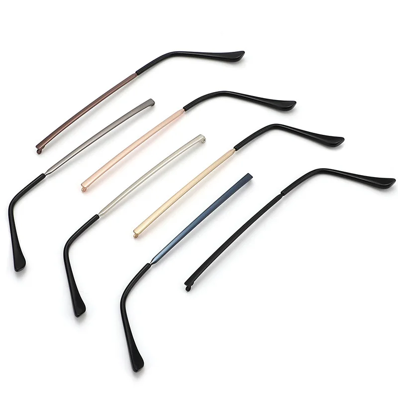 Metal Leg Templo Óculos, Óculos Substituição Perna, Reparação Eyewear Acessórios, 1 Par