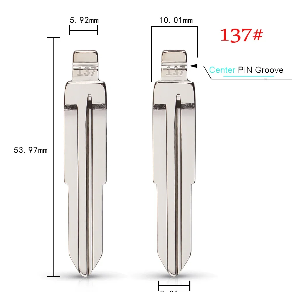 KEYYOU Actyon Kyron Rexton Switch Blade Per Ssangyong # 137 # 92 Meta Key Lama vuota per Ssangyong Korando New Actyon C200 S170