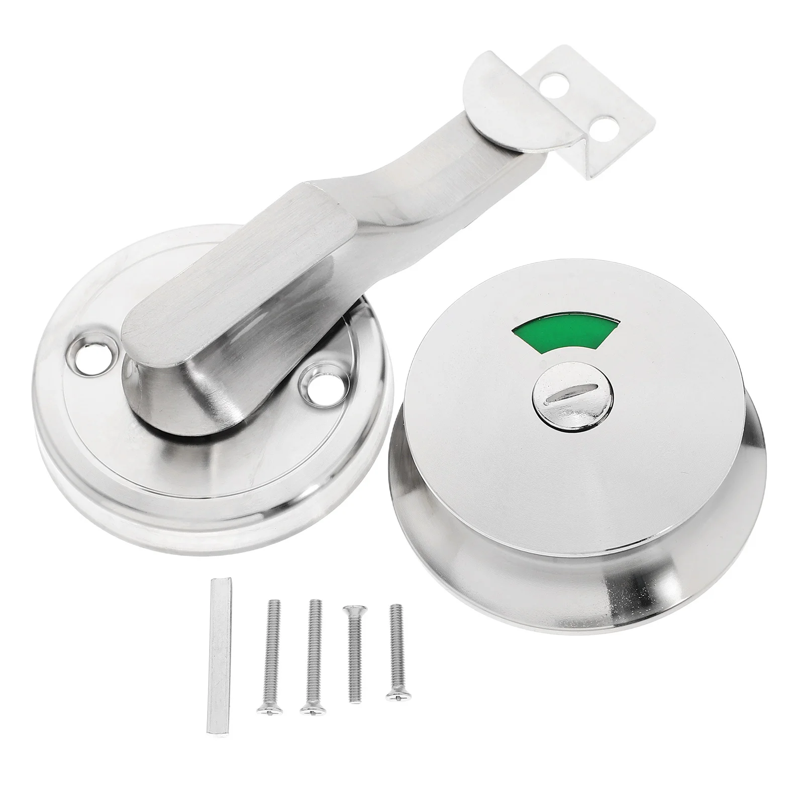 

Bathroom Indicator Lock Stainless Steel Heavy Duty Latch For Toilet Stall Vacant Occupied Privacy Device Commercial Office