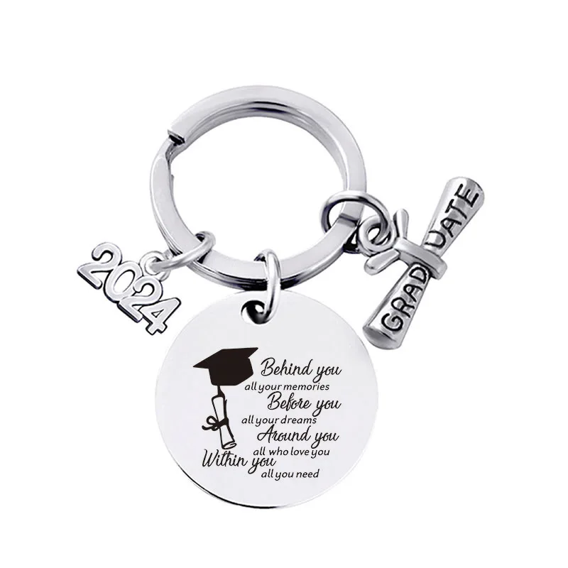 Class of 2024 Graduation Keychain Inspired Gifts for University College Middle High School Graduate Souvenir for Senior Students