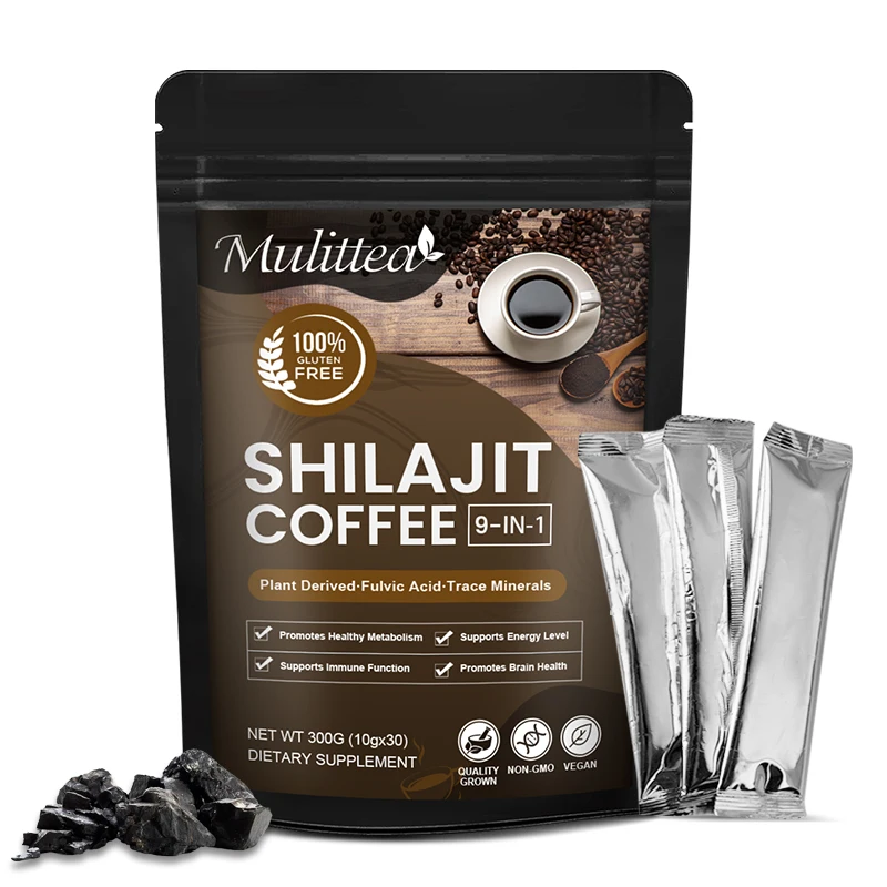 

Mulittea Pure Himalayan Organic Shilajit Resin Contains 85+ trace Minerals and Futretinoin For Focus and Energy Immunity