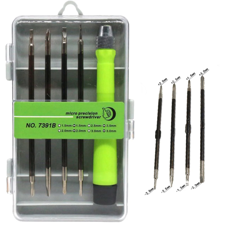 Handle Handle Delicate Components Watch Repair Chrome Vanadium Steel Magnetic Screwdriver Bits Set In Magnetic