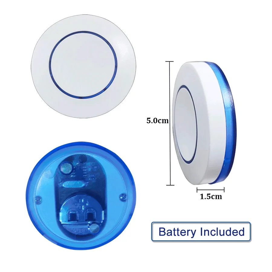 RF 433Mhz Light Switch Round 10A Wireless Panel Mini Switch Remote Control Relay Receiver Module Transmitter For Bedroom