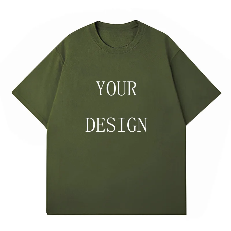 Custom T-shirt Design Your Own Text Logo Image Printed Tshirt DIY Cotton Short Sleeve Men Women Personalized T Shirts Gifts