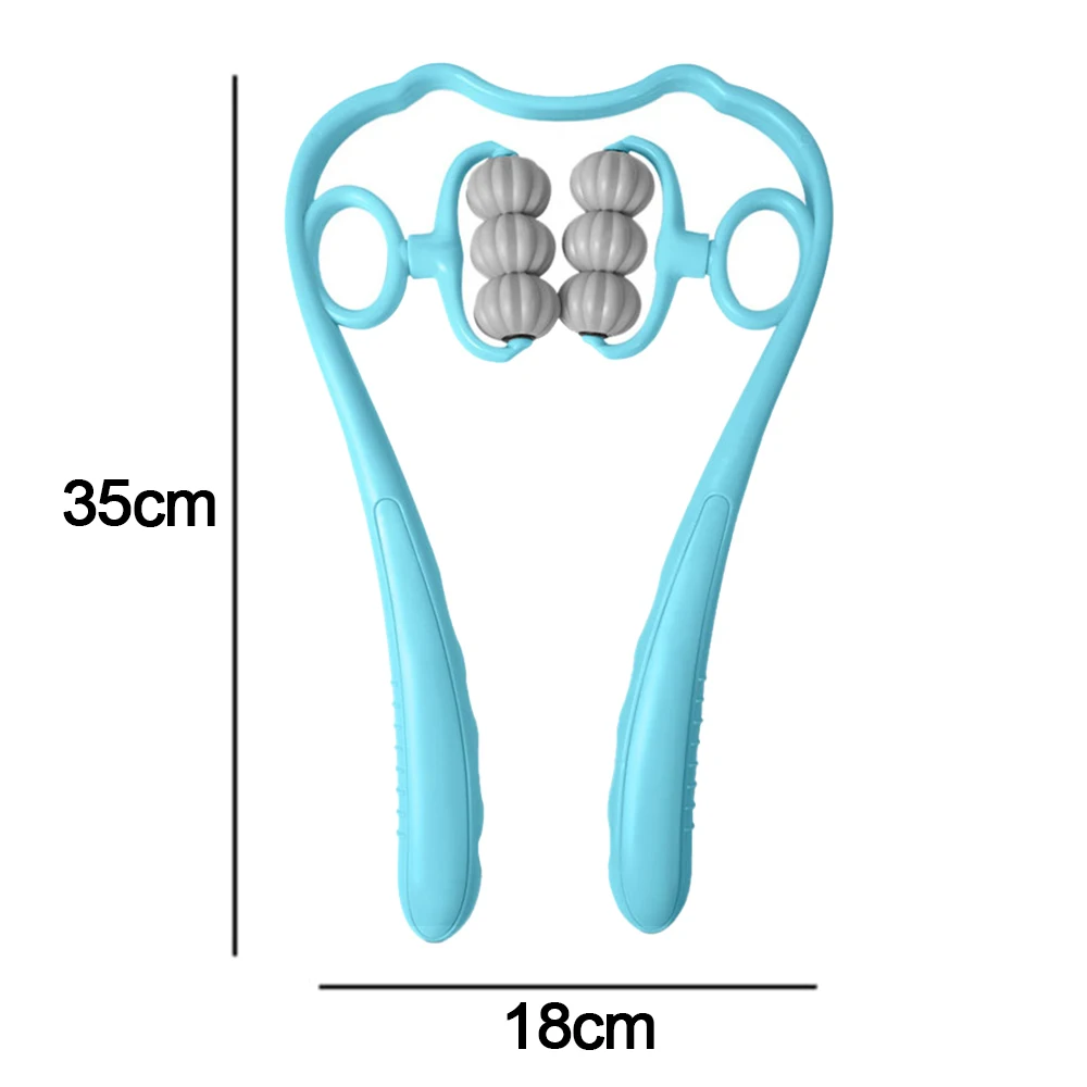 Ferramenta de rolo massageador de coluna cervical relaxar seu pescoço para alívio da dor tecido profundo neckbud massagem rolo pescoço cintura pernas pés