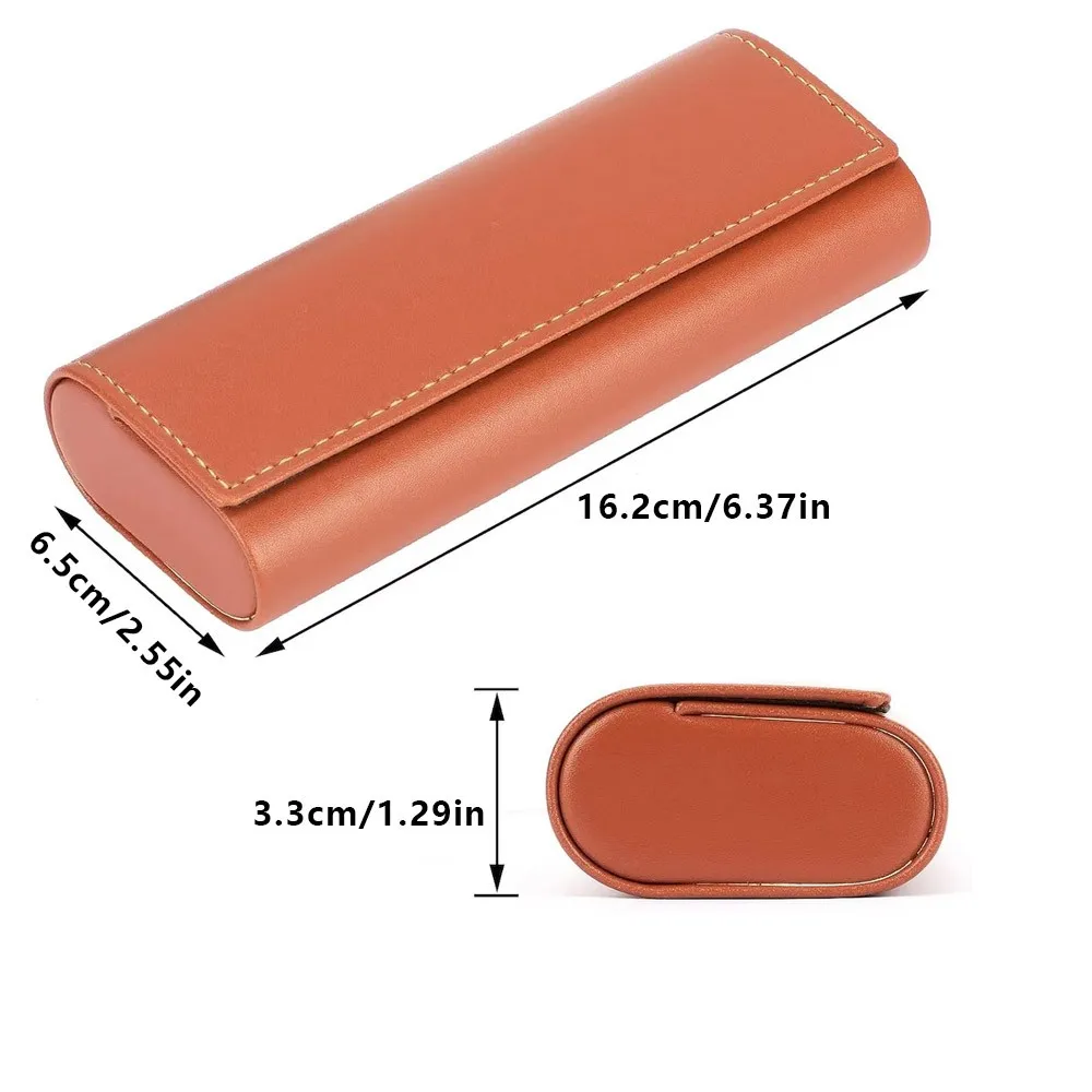Personalized Name Glasses Case Custom Text Engraved Leather Sunglasses Holder Lightweight Eyewear Storage Pouch Gift For Holiday