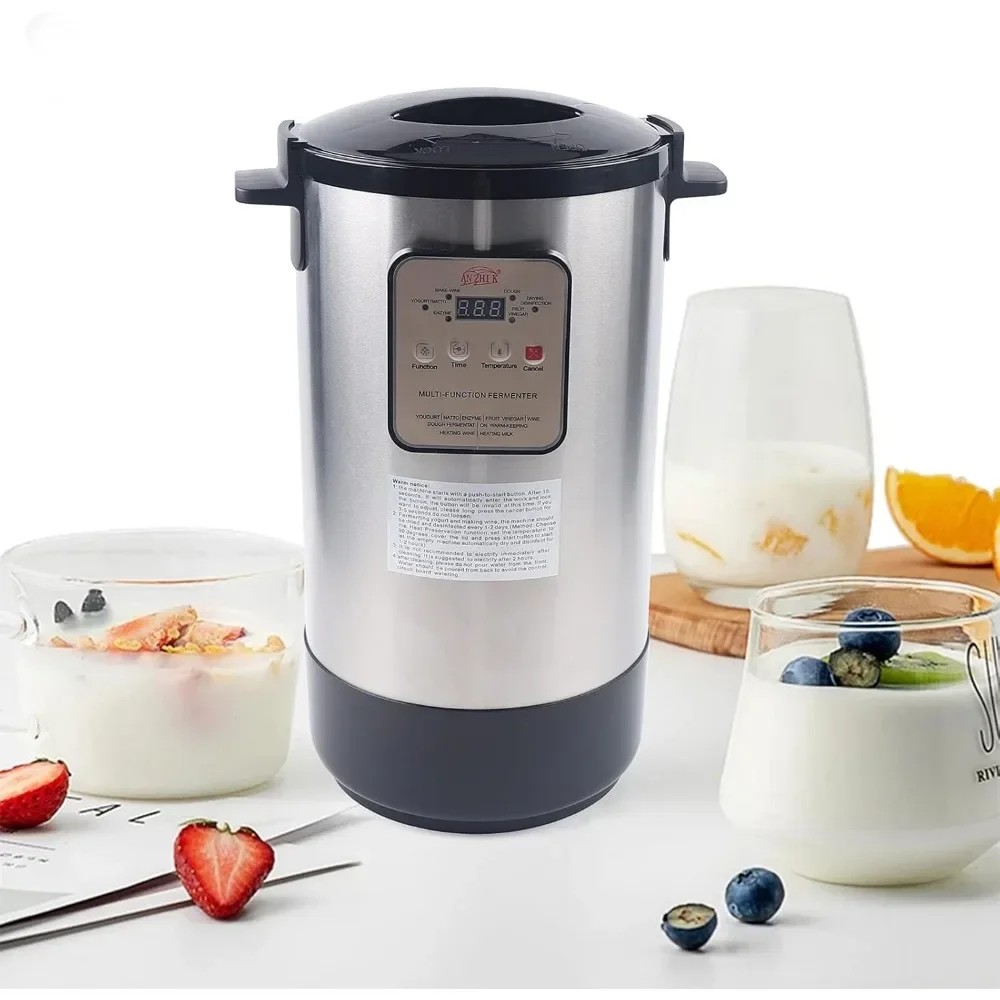 YogSigned Maker avec contrôle intelligent de la température, machine à fromage automatique, fermenteur pour yogSigned, enzyme, pâte, vinaigre de fruits, 12L