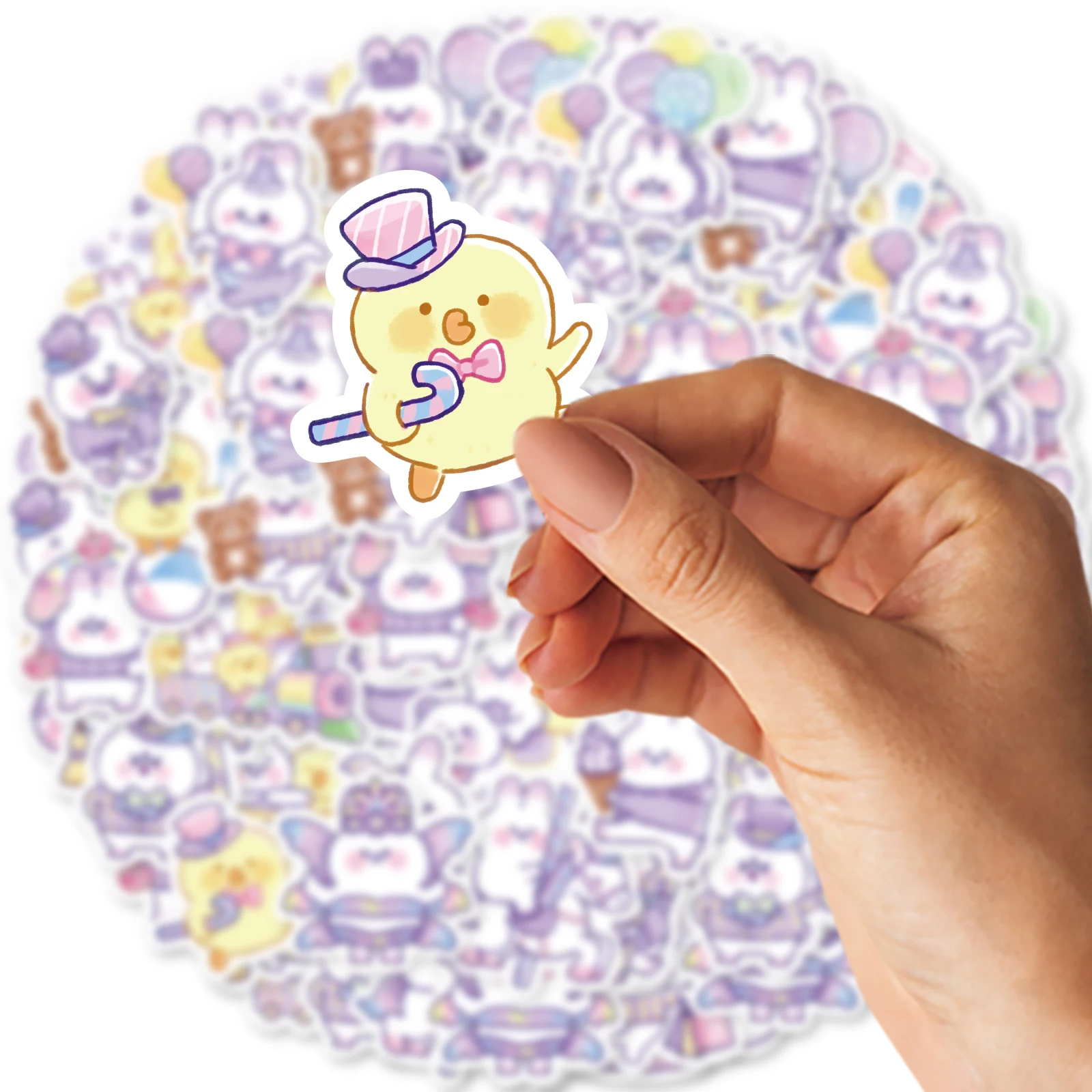 30pcs Cute Bunny Cartoon Graffiti Stickers Decorate Notebook Suitcase Motorcycle Classic Toy Scrapbook Waterproof PVC Decals