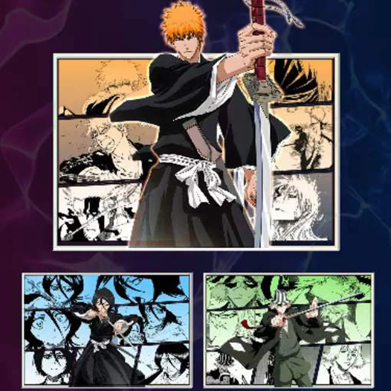 Bleach Card Anime Thousand-Year Blood War Character Kurosaki Ichigo Inoue Orihime Collection Cards Children Toys Birthday Gifts