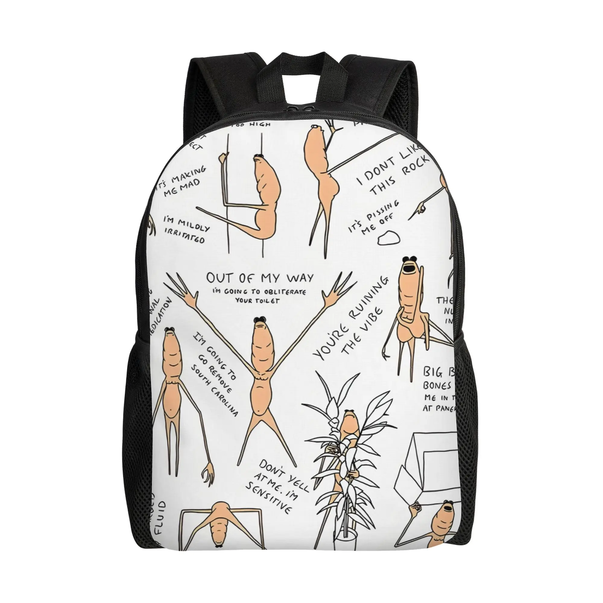 Marcus The Worm Handbag Back to school season Marcus The Worm  Zipper Closure Backpack