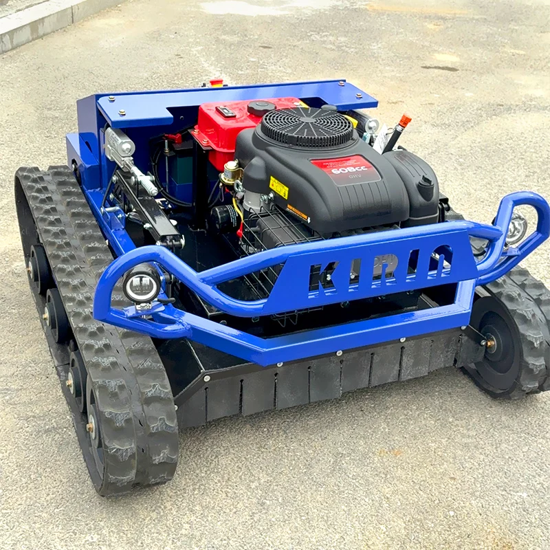Customized high-quality CE-certified all-terrain remote control lawn mower, tracked lawn mower