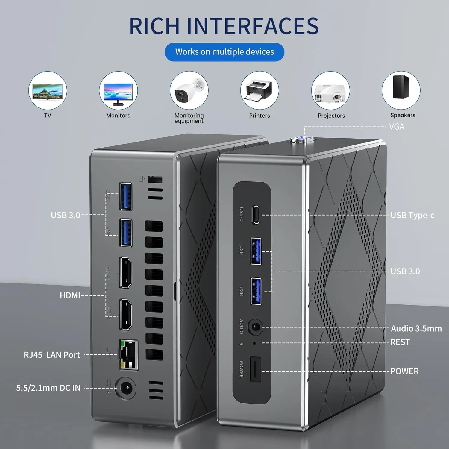 Soyeer MINI PC Gamer 12th Generation I7 1280P 1265U I5 12450H 1235U I3 1215U DDR4 MAX 64GB WIFI 6 8 Core كمبيوتر صغير