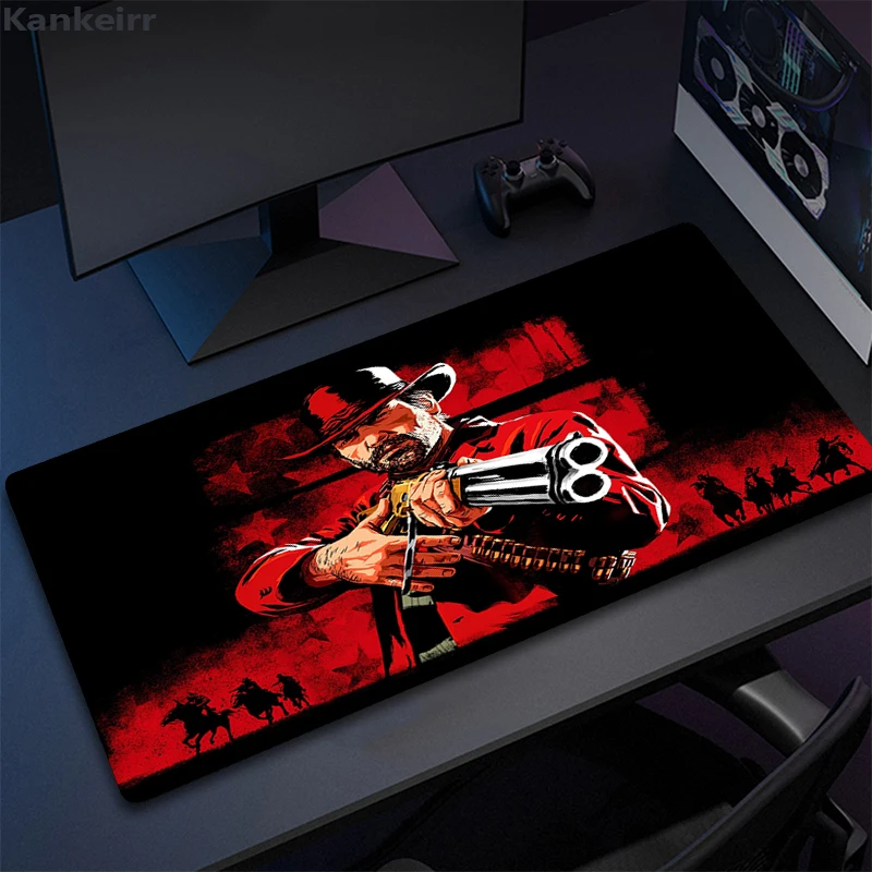 Red Dead Redemption Large Gaming Mouse Pad Computer Mousepad Gamer Mouse Mat Laptop Mausepad Mouse Carpet Keyboard Mat Desk Pad