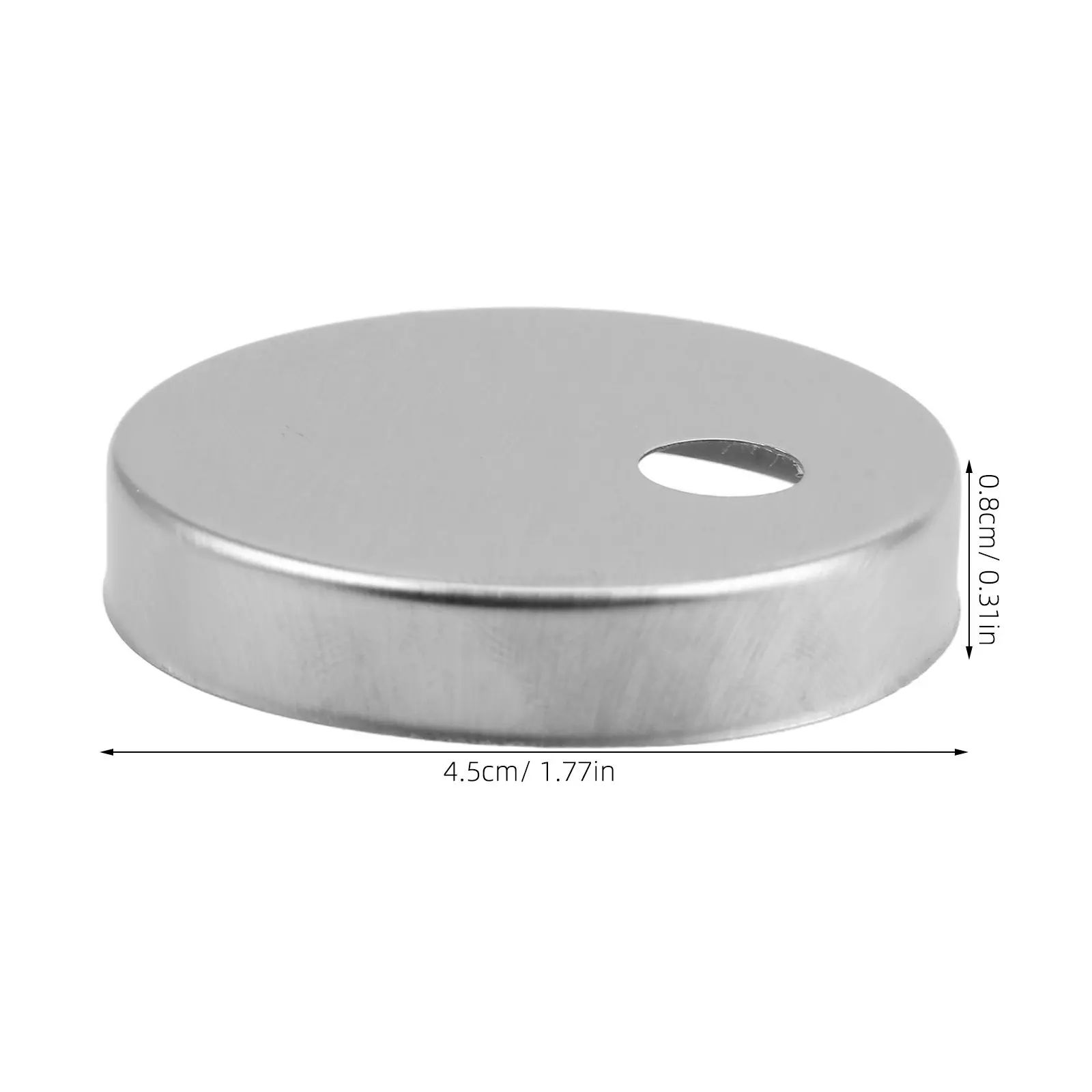 2 Pairs Metal Round Toilet Bolt Cap Decorative Screw Cover Caps Parts for Toilets