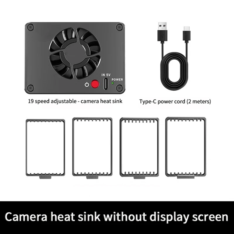 Top-Camera Cooling System Quiet Camera Radiator Heat Sink For Canon Sony FUJIFILM ZV-E10 A7M4 R5 R7 R6 XT4