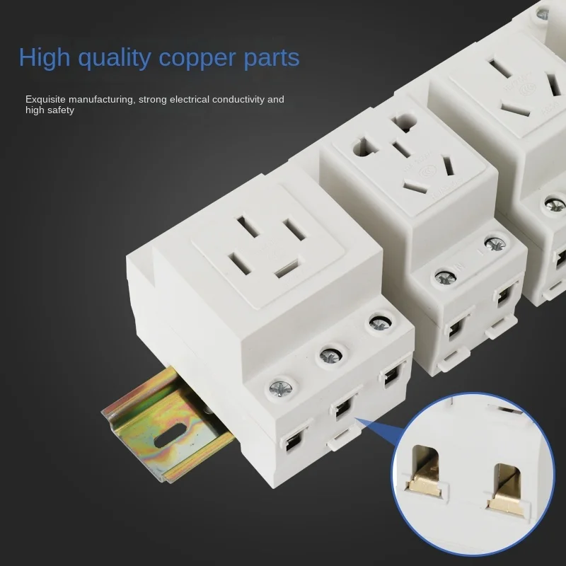 AC30 Modular Telephone Socket Distribution Box 10A16A 25A Multi-function Two-plug Three-plug Four-five-plug DIN Rail Type