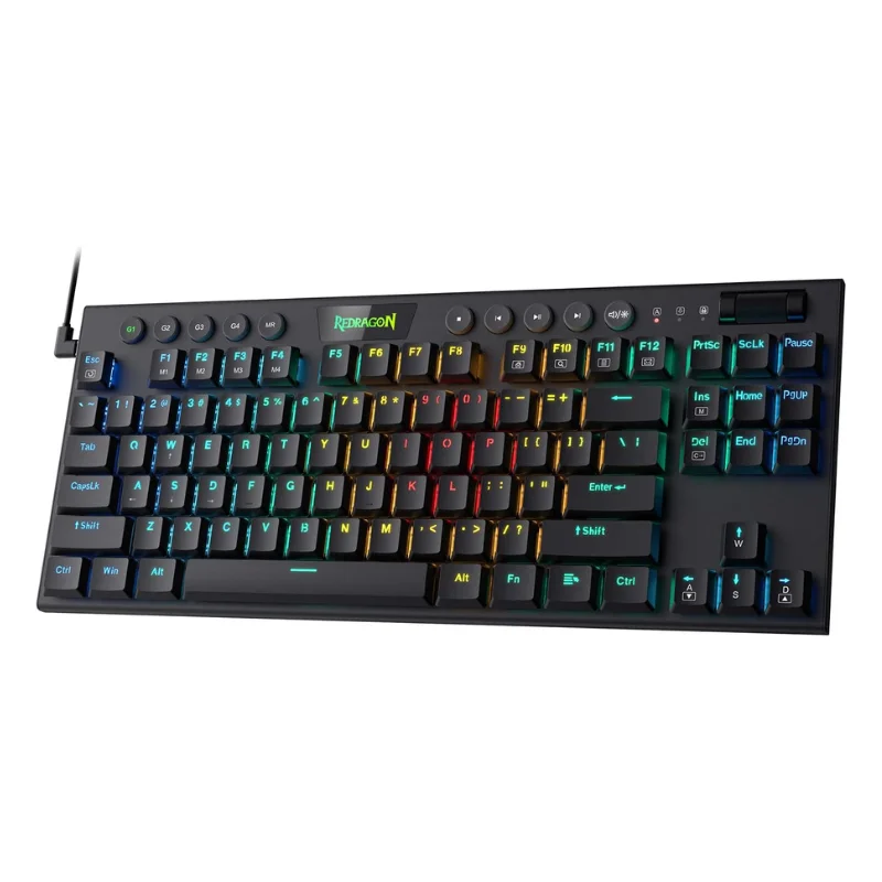 Redragon K622 Horus TKL RGB Mechanical Wired Gaming Low Profile Red Switch Keyboard