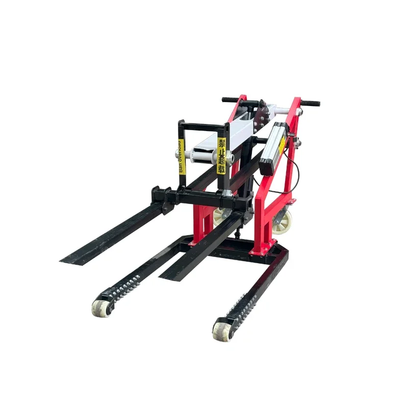 Carrello elevatore elettrico portatile, braccio curvo piccolo e semplice, piattaforma di sollevamento idraulica, alimentato a batteria, movimento manuale