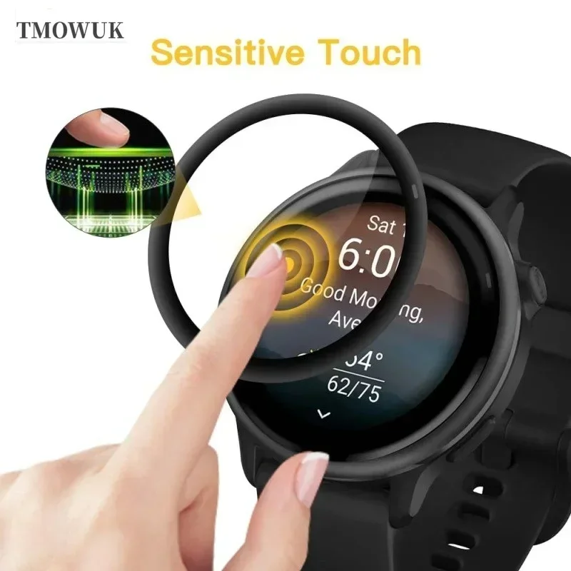 For Garmin Active 6 Active6 Screen Protector Protective Film Anti-scratch HD Soft Not Glass Film Accessories Curved Screen TMOWU