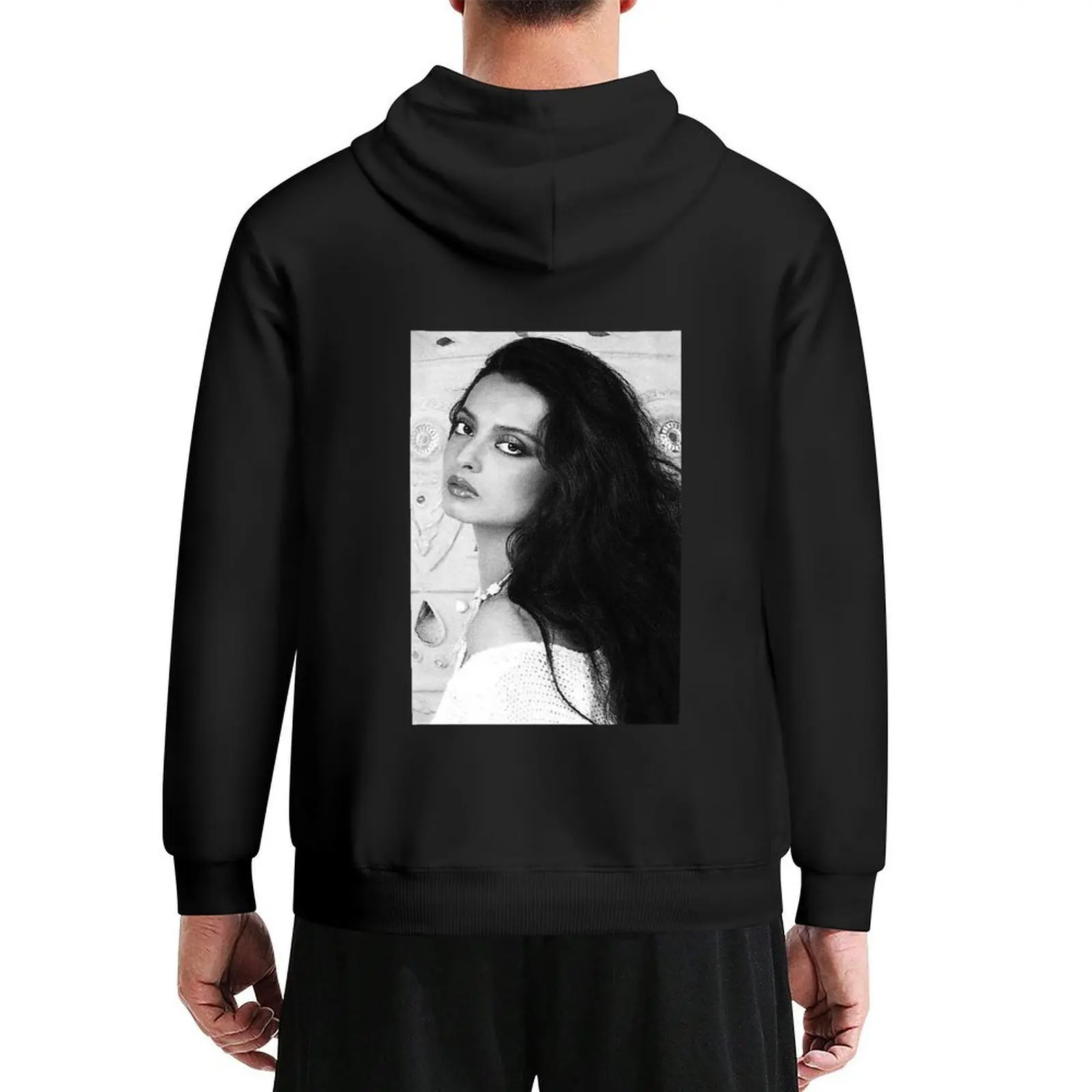 

Black and white beauty Hoodie men's coat mens clothing hooded shirt winter clothes oversized hoodie