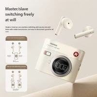 REMAX Retro Camera Design True Wireless Earbuds 360 Stereo Surround Half In Ear 5.4 Bluetooth Earbuds Mobile Tablet Music Games