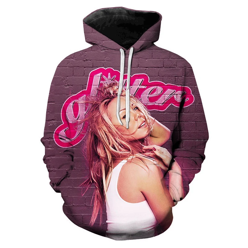 Rapper Mariah Carey 3d Print Men/Women Hoodie Casual Oversized Pullover Popular Sweatshirt Fashion Tops Trend Unisex Clothing