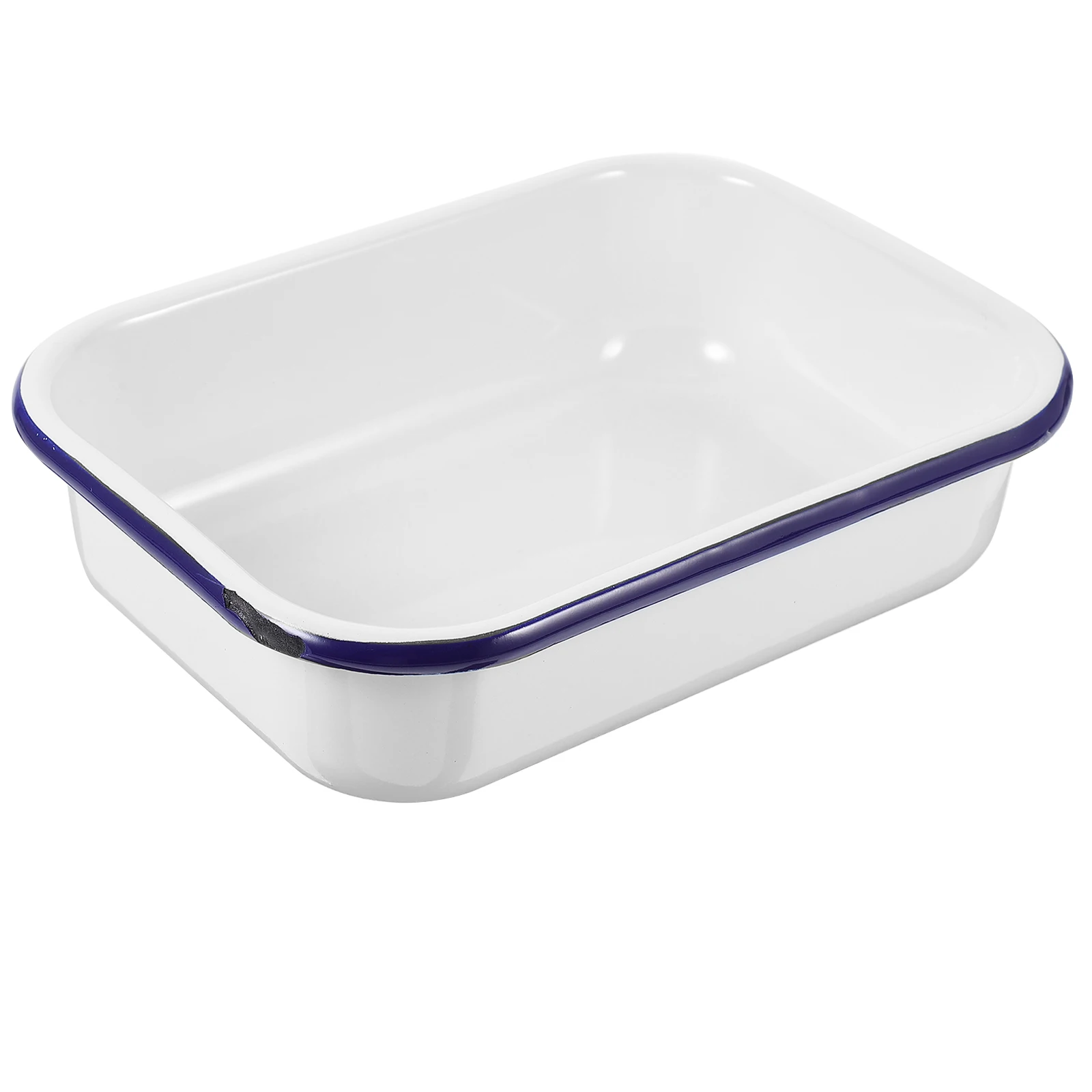 

Bakeware Enamel Metal Baking Pan Large Tray Cake Pans Non Stick Enameled Oven for