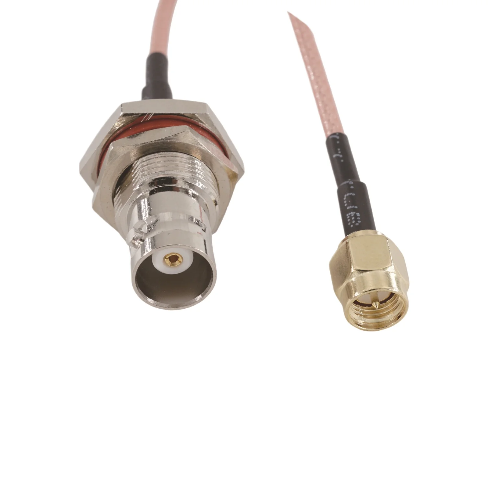 5PCS Coaxial adapter cable BNC female waterproof to SMA male RG316 wire SMA to BNCKY large hexagonal length can be ordered
