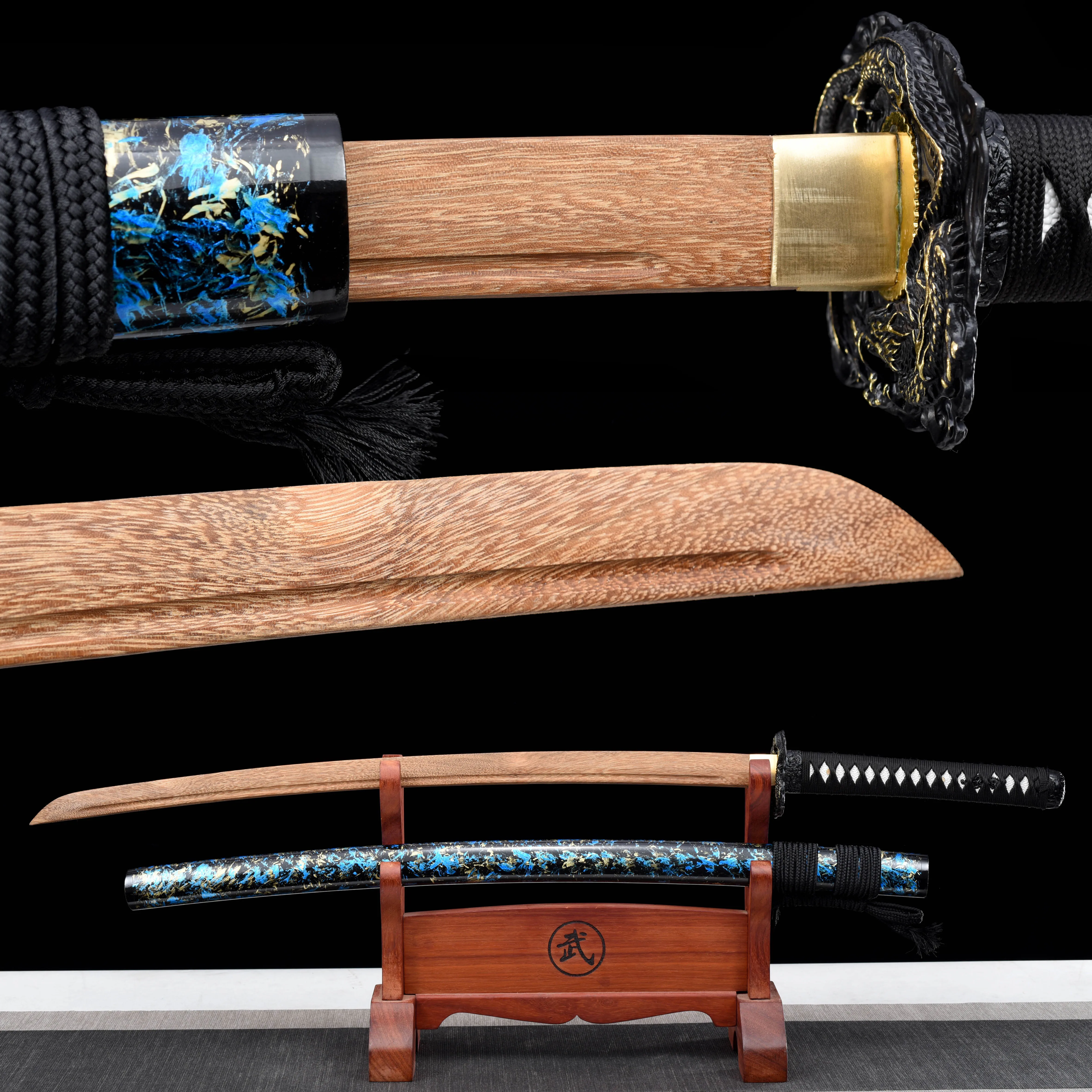 

katana Anime ninjas, bamboo and wood swords, samurai sword weapons, Halloween-themed parties, carnival costume parties, Cosplay
