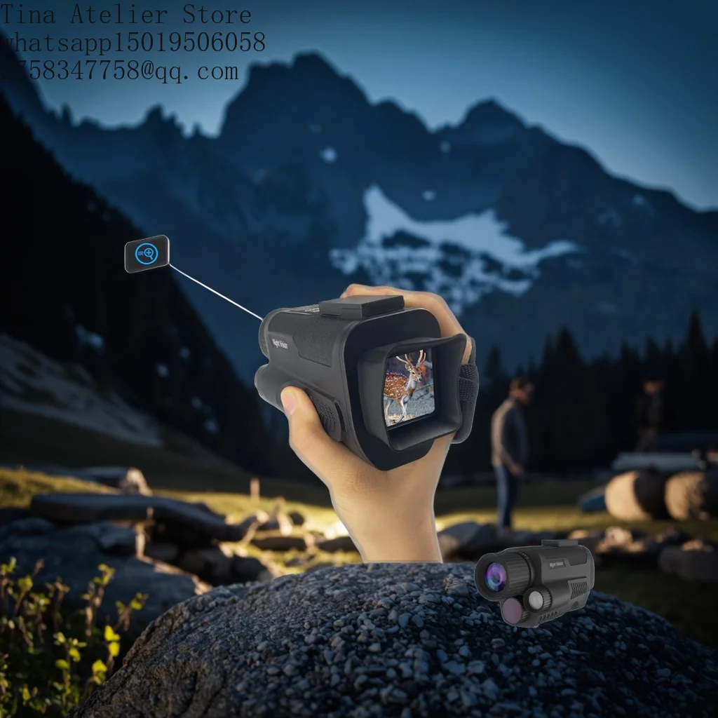 Z9001  Thermal Scope Thermal Monocular 40MP 8x Optical Zoom Waterproof for Night Vision Hunting and Wildlife Observation