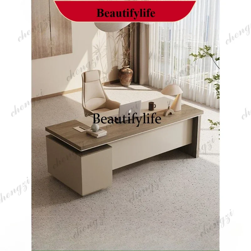 Desk Simple Modern Office Supervisor Desk Manager President Short Cabinet Office Furniture p182