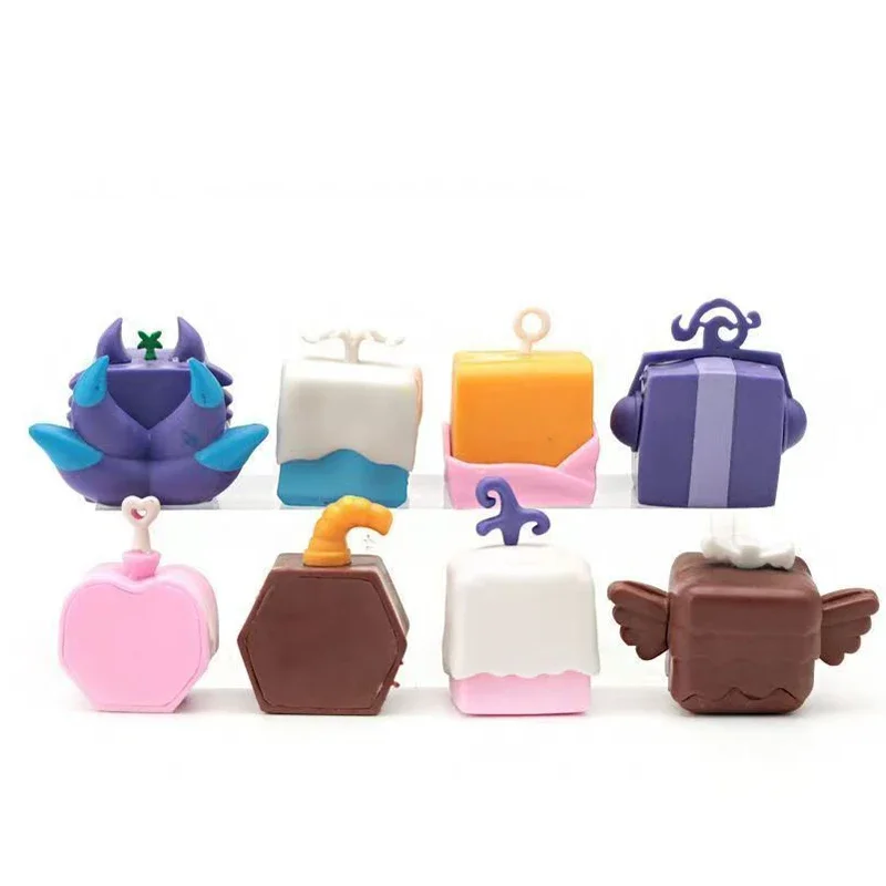 Blox Fruits Personaggio del gioco Figure Modelli Ornamenti per il desktop Giocattoli Regalo PVC Diavolo Fruit Brooks Giocattolo di frutta Regali di compleanno per bambini
