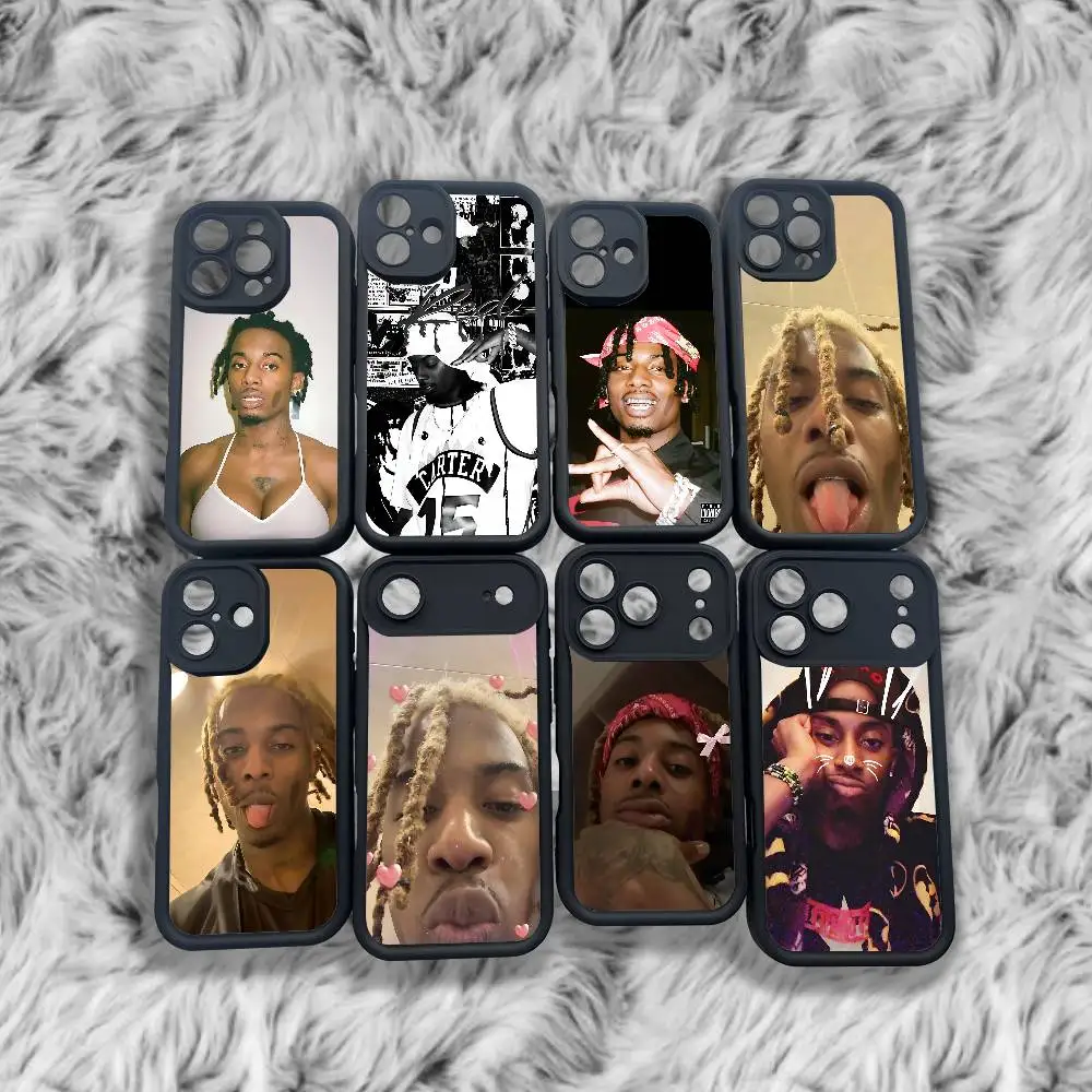 

Funny P-Playboi C-Carti Memes Case For iPhone 17,16,15,14,13,12,11,Pro,Max,Plus,X,XS,SE4,E,Mini Black Thickened border Case