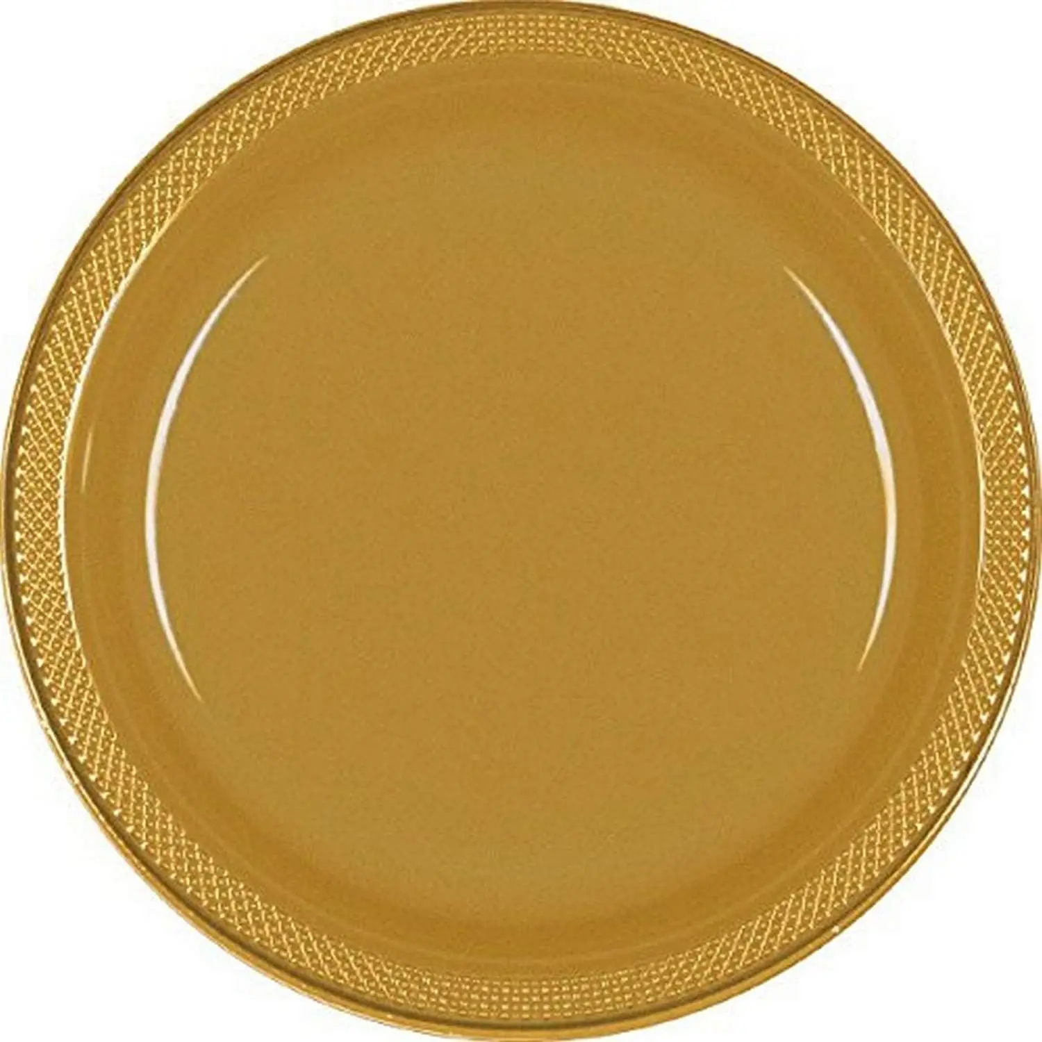 

Vibrant Round Gold Plastic Plates - 7" (Pack of 20) - Premium Quality Design, Ideal