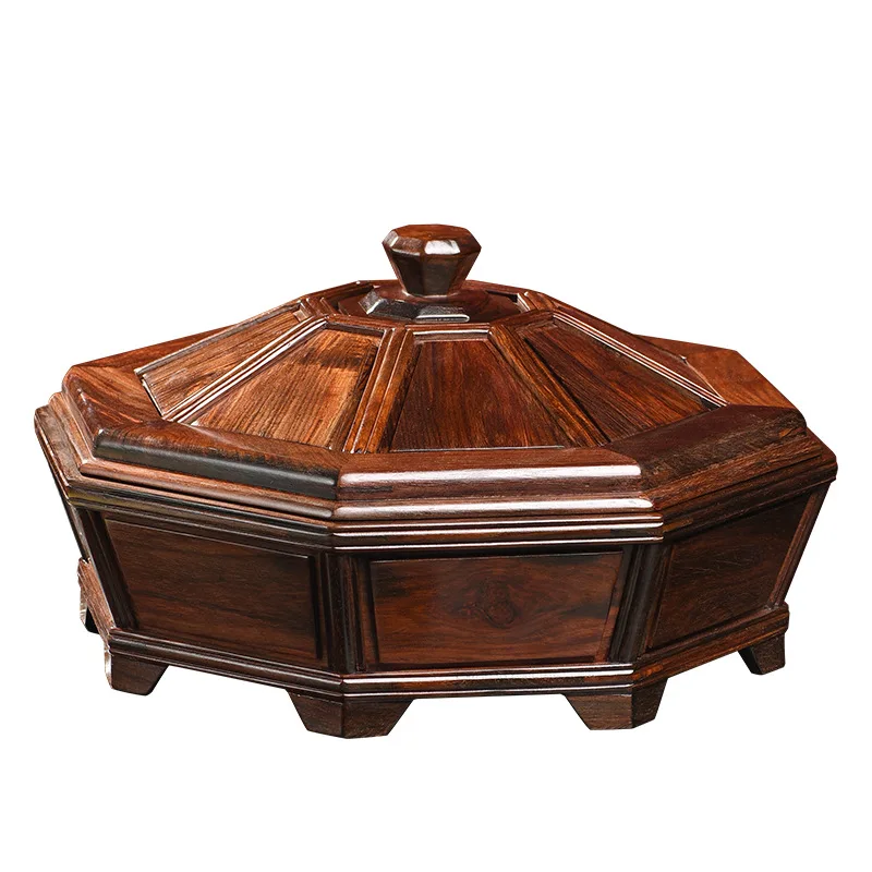 

mahogany fruit plate, big red rosewood Chinese retro, household snack box