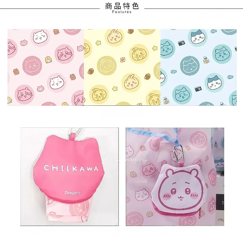 Cute HOT Chiikawa Shopping Bag Thickened Fabric Durable Shoulder Bag Multifunctional Organizer Bag Charm Portable Eco-Friendly view 6