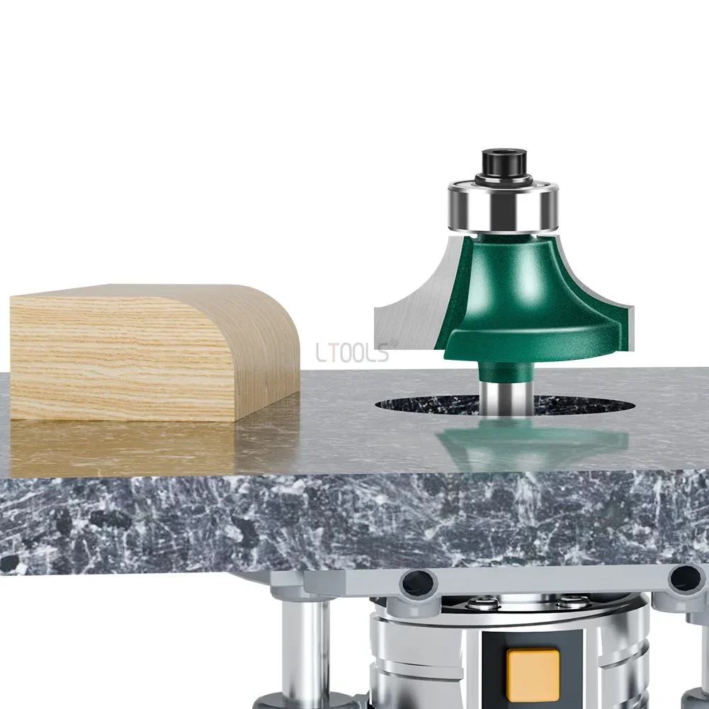 4 ชิ้น 6 มิลลิเมตรหรือ 1/4 "Shank ที่มีคุณภาพสูงขนาดเล็กมุม Round Router Bit สําหรับไม้ขอบงานไม้ Mill คลาสสิกเครื่องตัดบิตสําหรับไม้
