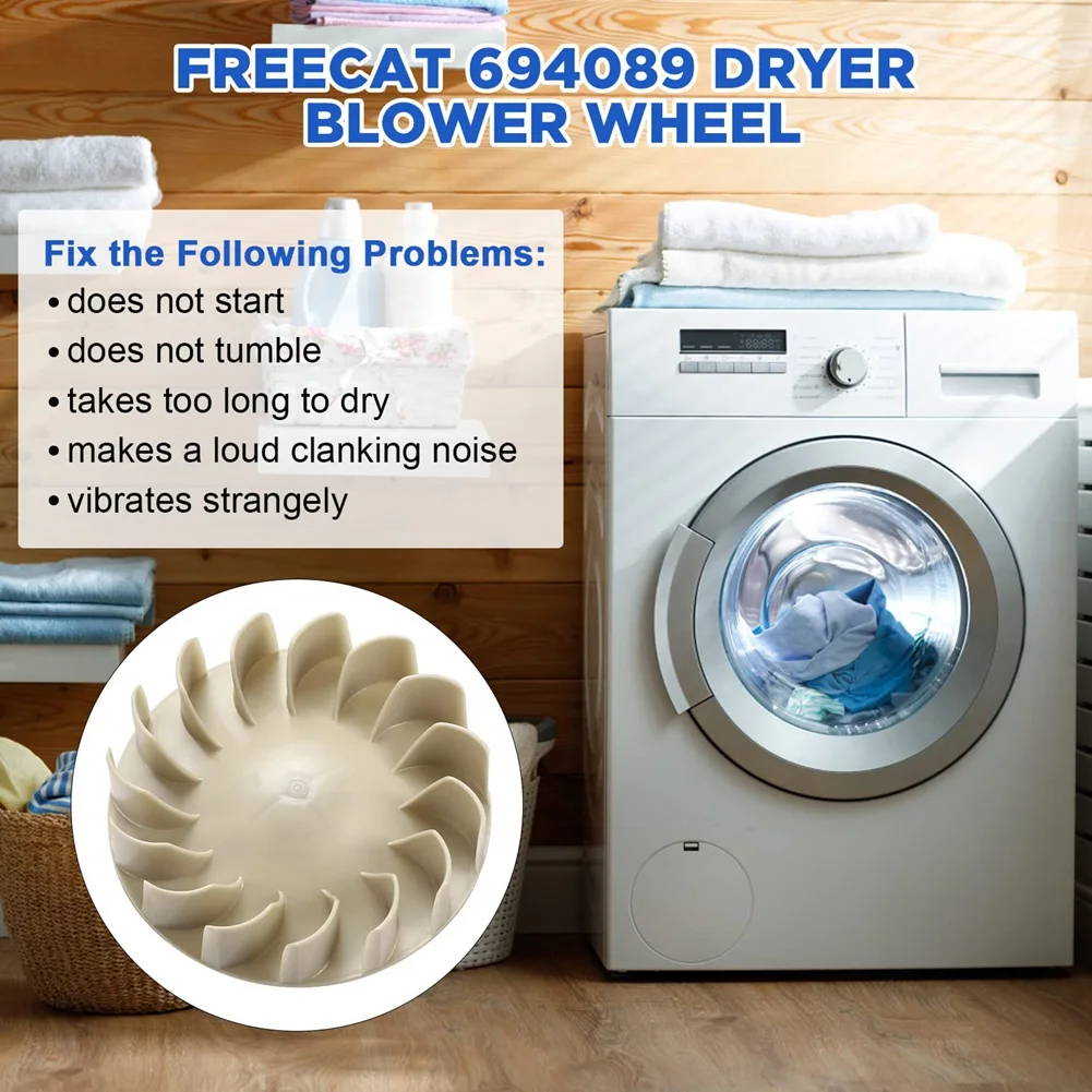 Roue de remplacement pour sèche-linge, compatible avec la plupart des sèche-linge, remplacement PS1174ino 85 694089, 279500