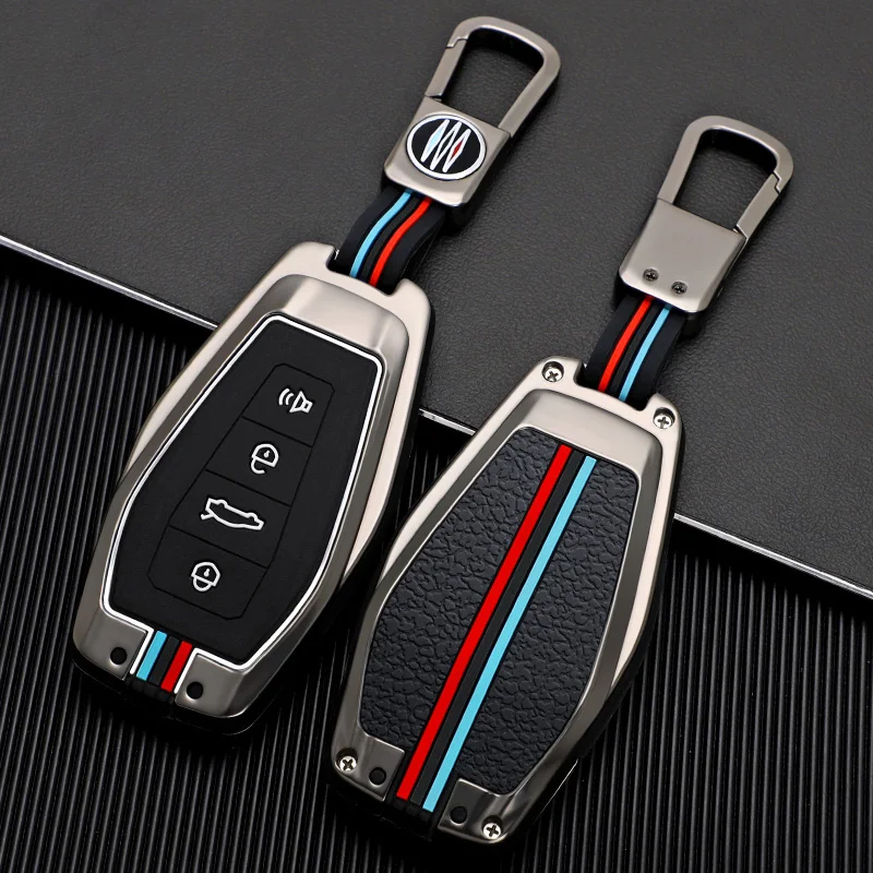 Zinc Alloy Car Key Case Cover Protective Shell Fob for Geely Okavango Coolray Atlas Monjaro Tugella Emgrand GT S Proton X50 X70