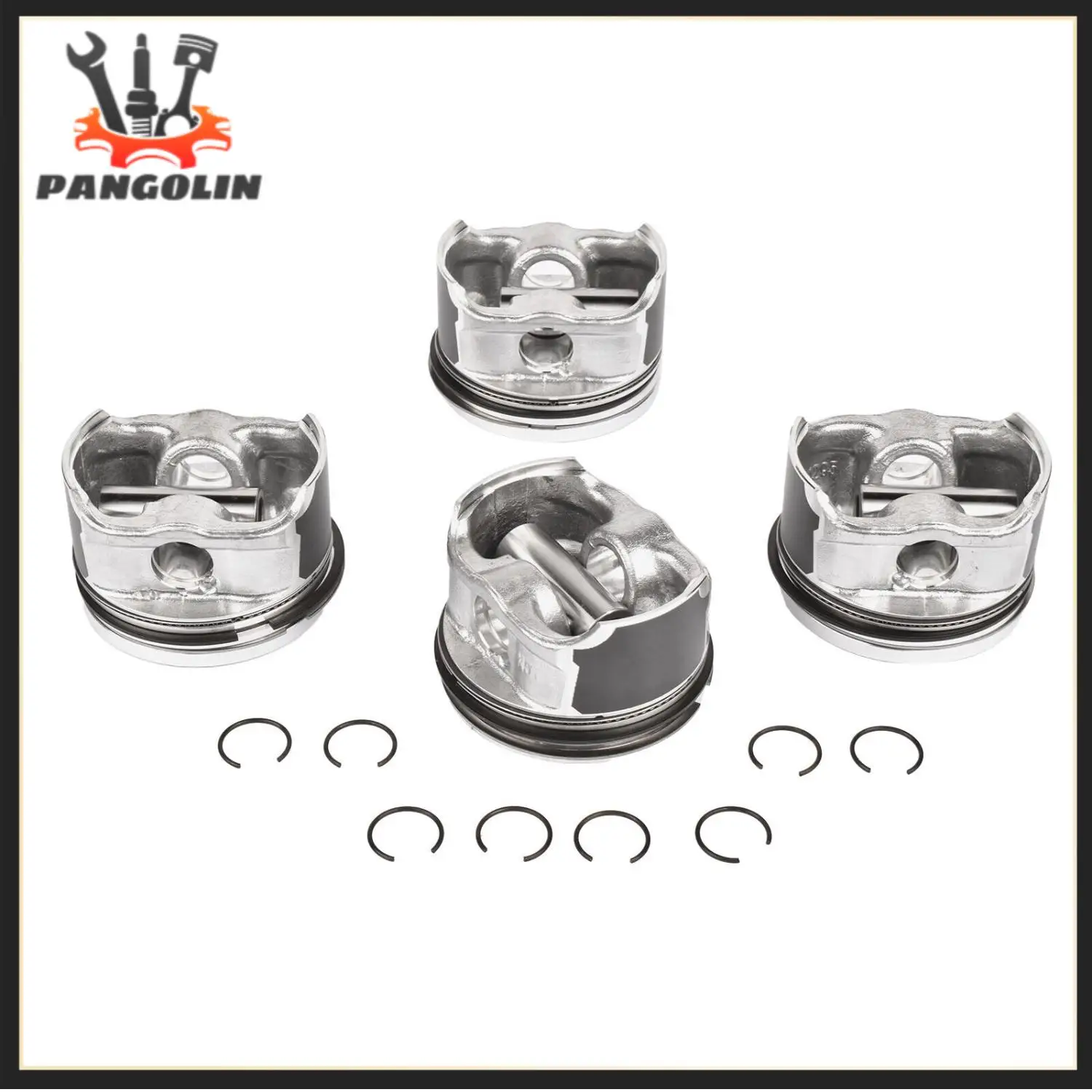 

4Pcs Pistons Rings 06B107065N 06B107099AG VW06B107065F For 1.8T Golf GTI Bora Passat Beetle Audi A3 A4 TT Quattro AWW AWP AUG