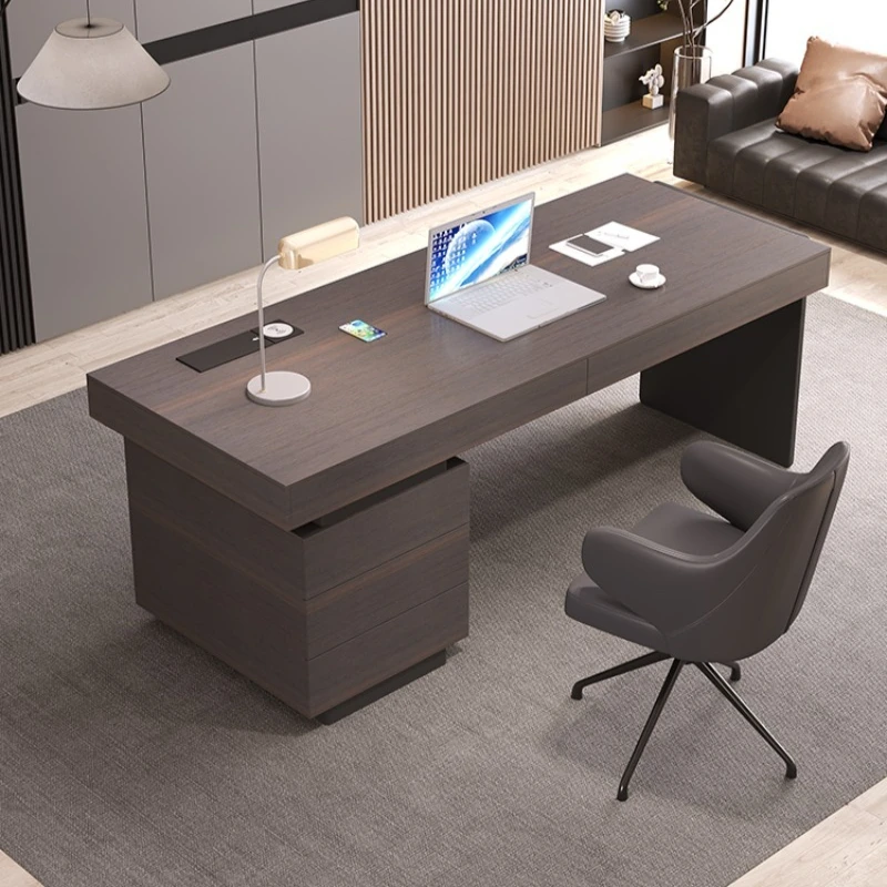 

Italian light luxury desk, modern minimalist high-end desk, home lacquered study, simple computer desk, writing desk